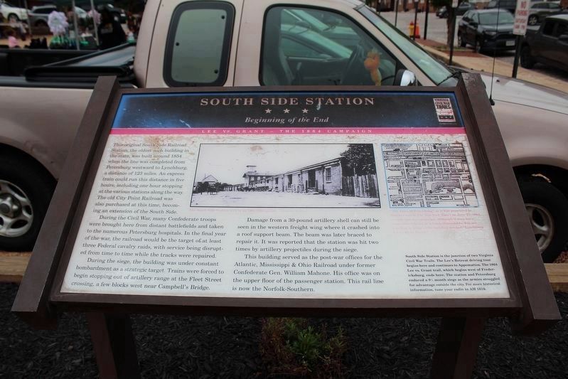 South Side Station Marker. Click for full size. South Side Station Marker image. Click for full size.