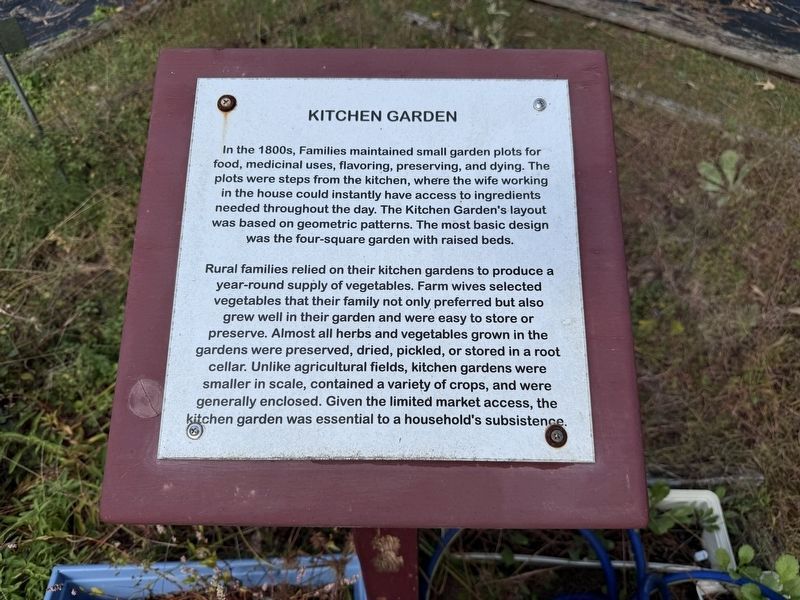 Kitchen Garden Marker. Click for full size. Kitchen Garden Marker image. Click for full size.