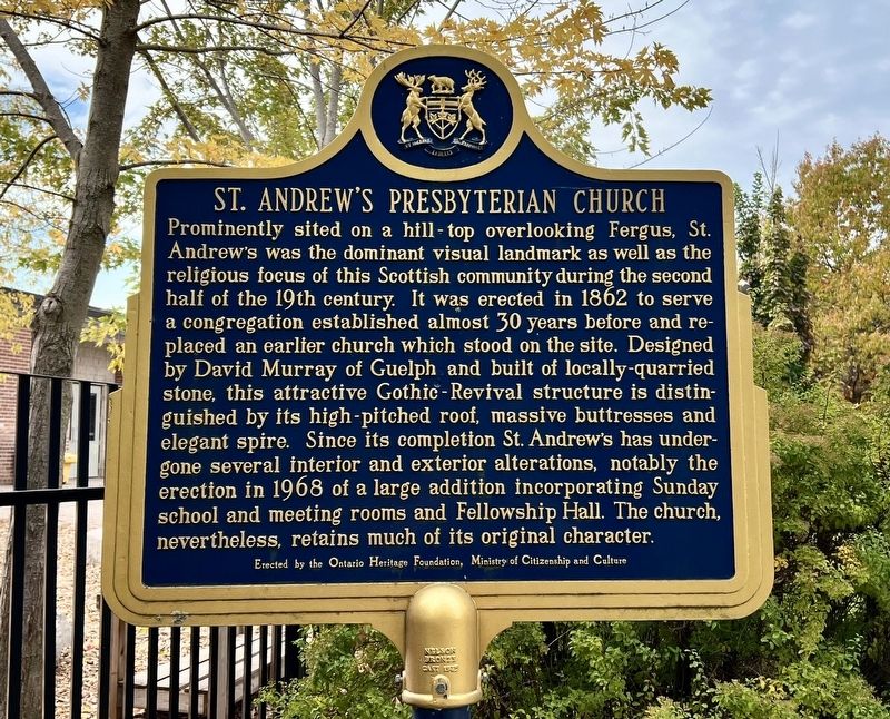 St. Andrew’s Presbyterian Church Marker. Click for full size. St. Andrew’s Presbyterian Church Marker image. Click for full size.