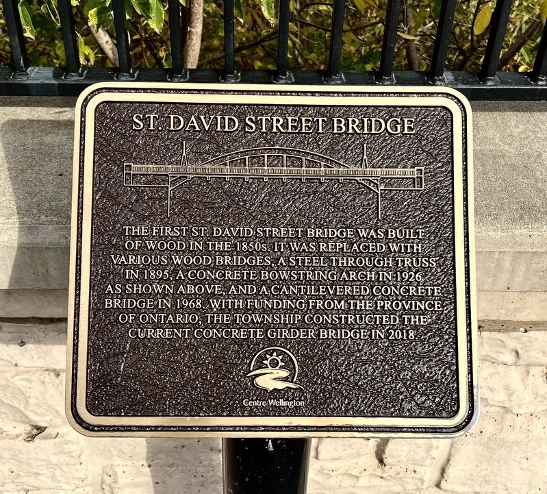 St. David Street Bridge Marker. Click for full size. St. David Street Bridge Marker image. Click for full size.