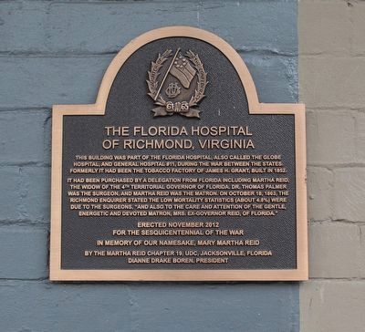 The Florida Hospital of Richmond, Virginia Marker image. Click for full size.