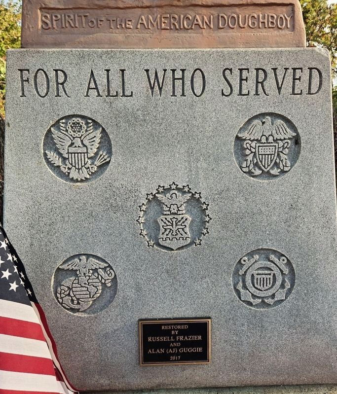 Spirit of the American Doughboy Memorial. Click for full size. Spirit of the American Doughboy Memorial image. Click for full size.