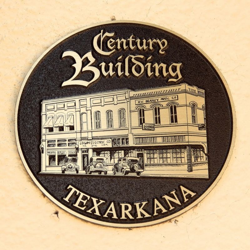 Texarkana Century Building Medallion image. Click for full size.