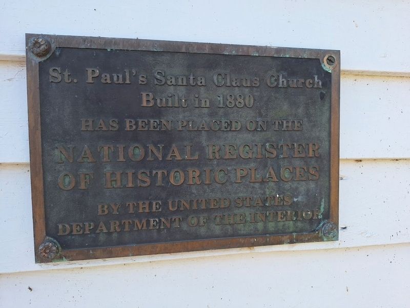 St. Paul's Santa Claus Church Marker image. Click for full size.