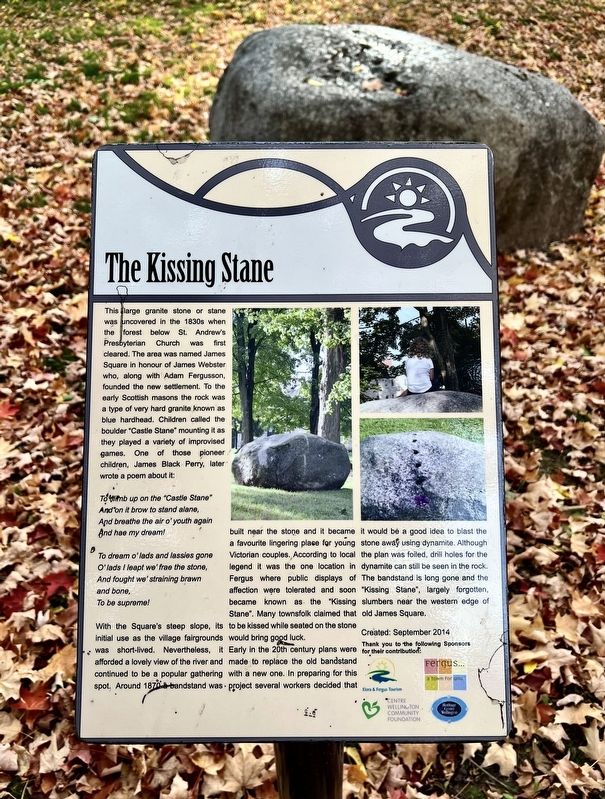 The Kissing Stane Marker. Click for full size. The Kissing Stane Marker image. Click for full size.