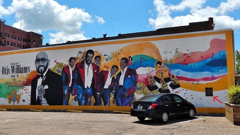 Otis Williams & The Temptations Mural Marker image. Click for full size.
