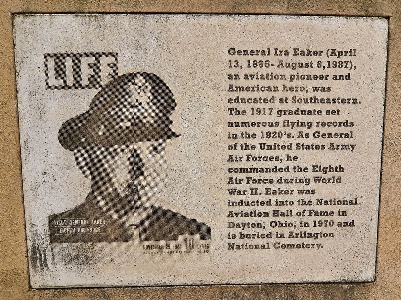 General Ira Eaker Marker image. Click for full size.