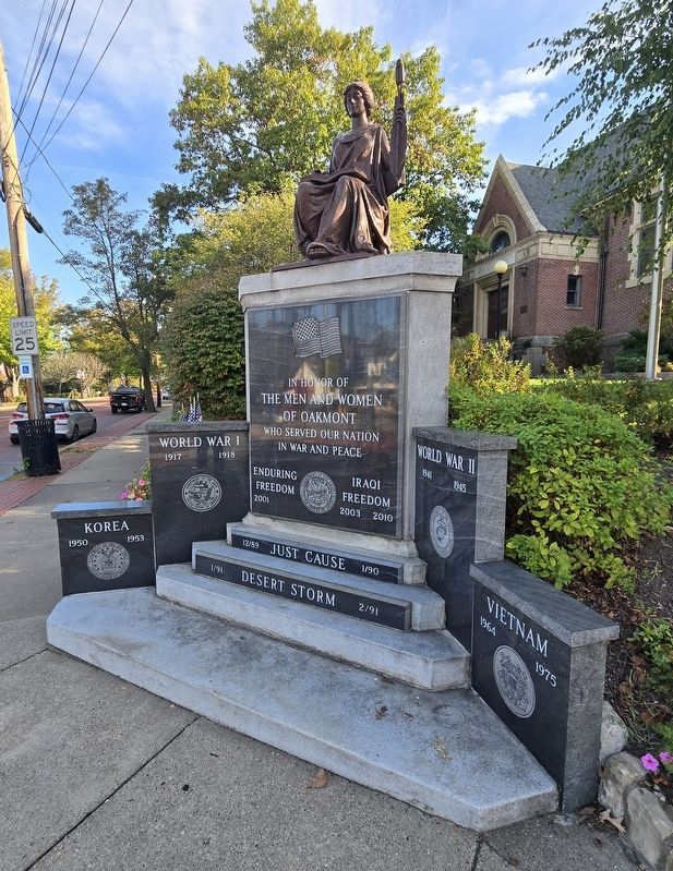 Oakmont Veterans Memorial. Click for full size. Oakmont Veterans Memorial image. Click for full size.