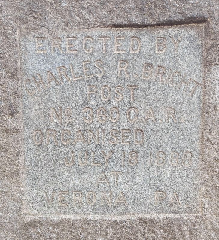 Charles R. Bright Post No. 360 Civil War Monument image. Click for full size.