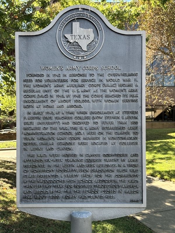 Women's Army Corps School Marker image. Click for full size.