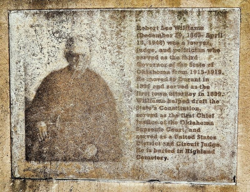 Robert Lee Williams Marker image. Click for full size.