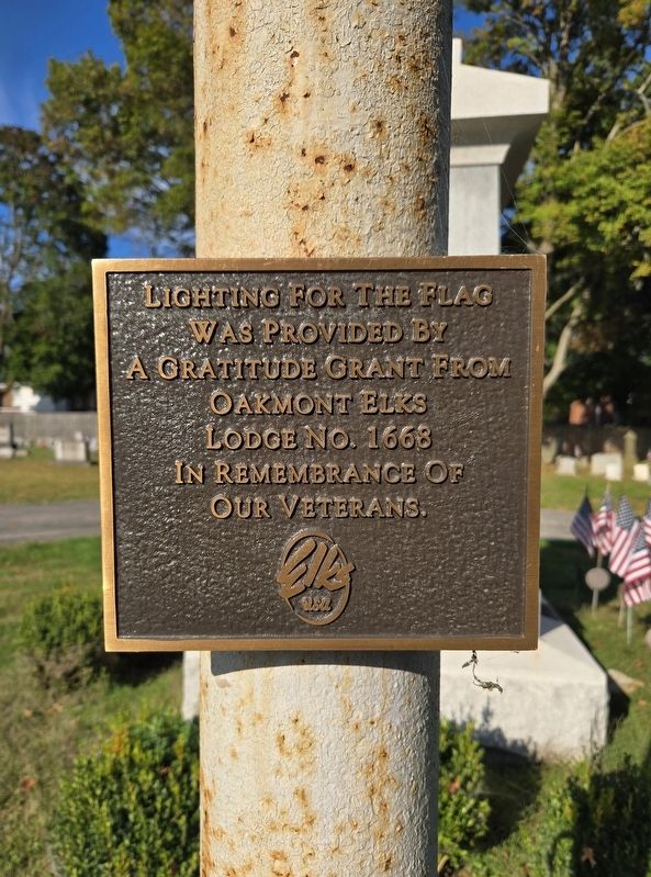 Marker on the Flagpole image. Click for full size.