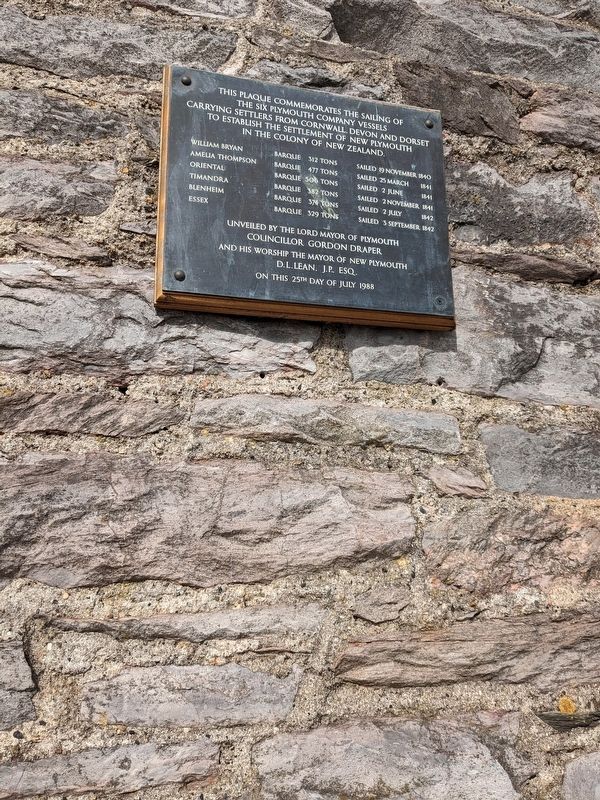 Settlement of New Plymouth Marker image. Click for full size.