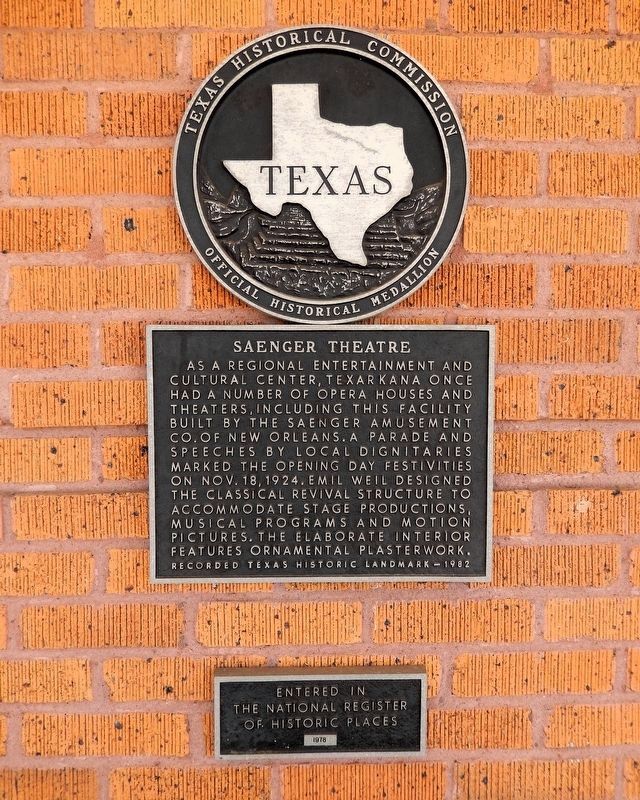 Saenger Theatre Marker image. Click for full size.