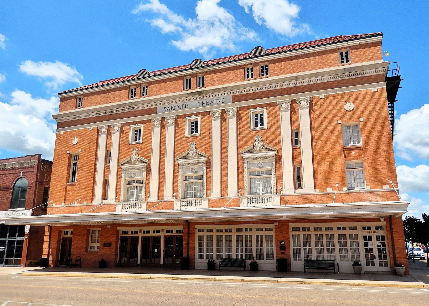 Saenger Theatre (<i>east/front elevation</i>) image. Click for full size.