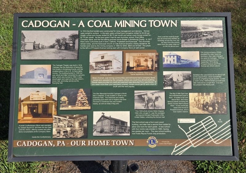 Cadogan - A Coal Mining Town Marker image. Click for full size.
