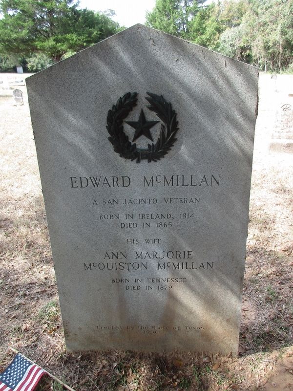 Edward McMillan Marker image. Click for full size.