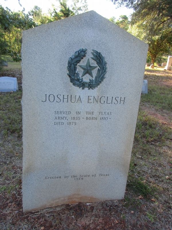 Joshua English Marker image. Click for full size.