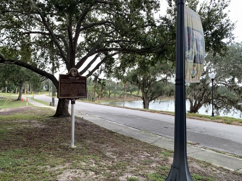Crystal Lake / Allen Carleton Nydegger Marker image. Click for full size.
