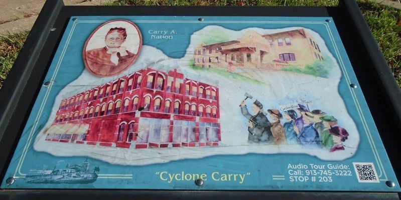 "Cyclone Carry" [sic - Carrie] Marker image. Click for full size.