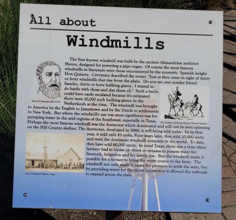 All about Windmills Marker image. Click for full size.