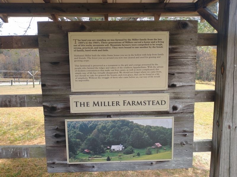The Miller Farmstead Marker image. Click for full size.