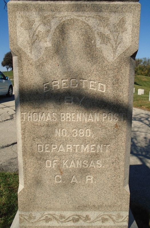 Thomas Brennan Marker Namesake G.A.R. Post image. Click for full size.