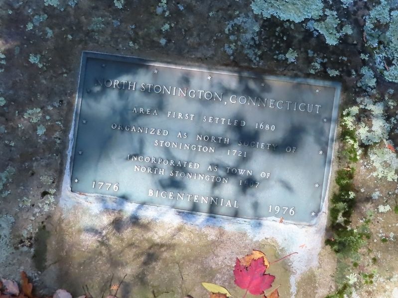 North Stonington First Settled Marker. Click for full size. North Stonington First Settled Marker image. Click for full size.