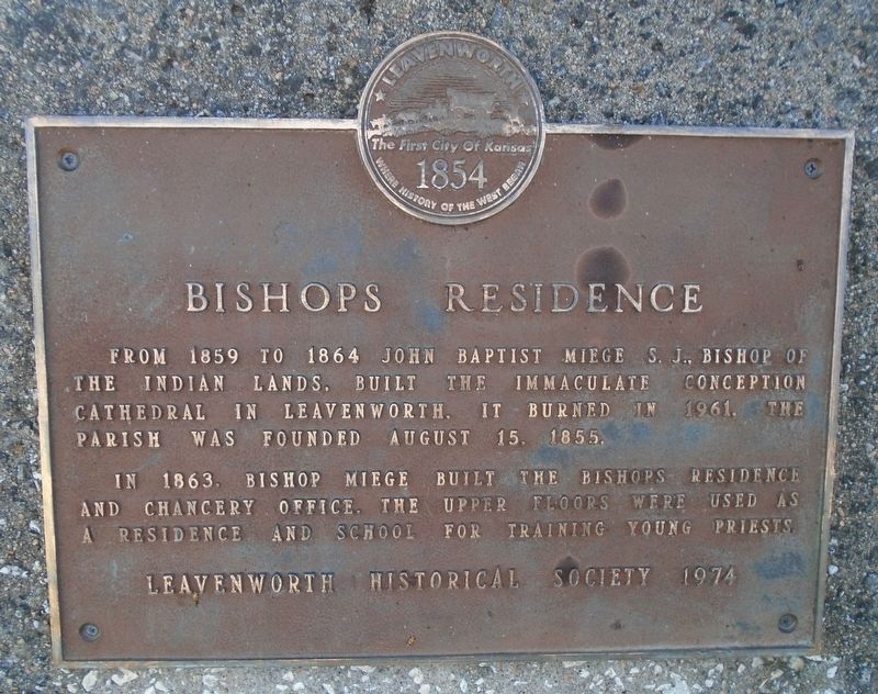 Bishop's Residence Marker image. Click for full size.