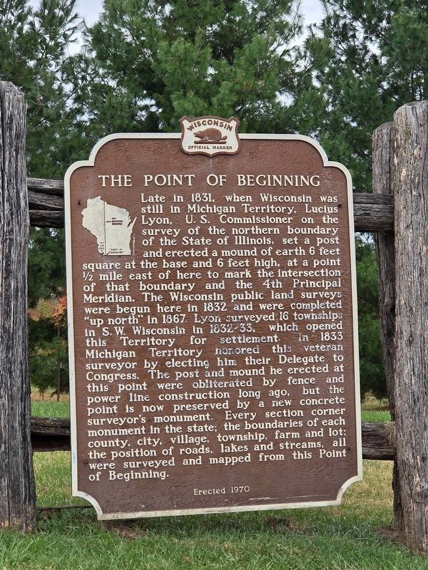 The Point Of Beginning Marker image. Click for full size.