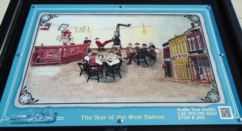 The Star of the West Saloon Marker image. Click for full size.