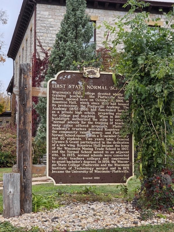 First State Normal School Marker image. Click for full size.