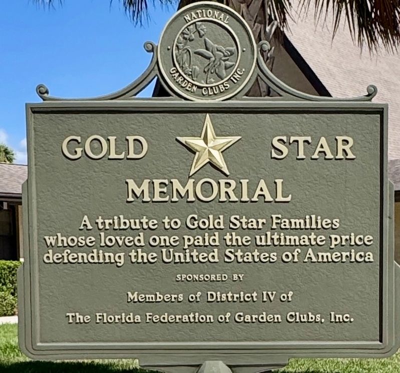 Gold Star Memorial image. Click for full size.