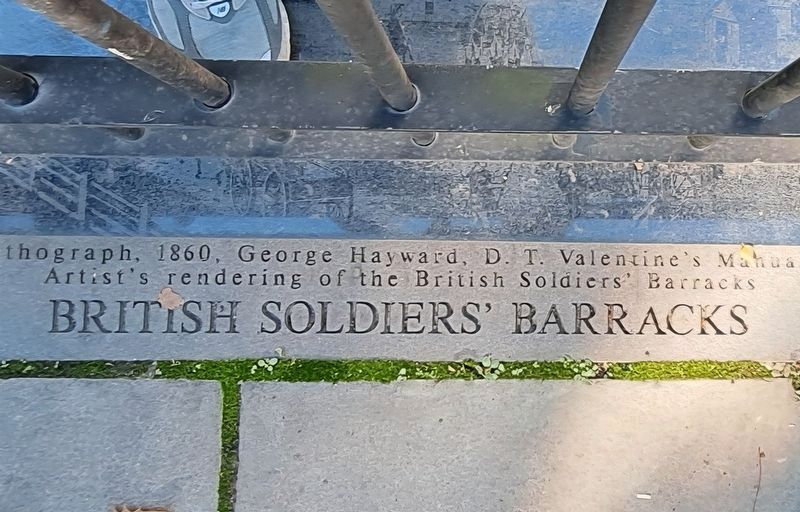 British Soldiers' Barracks Marker image. Click for full size.
