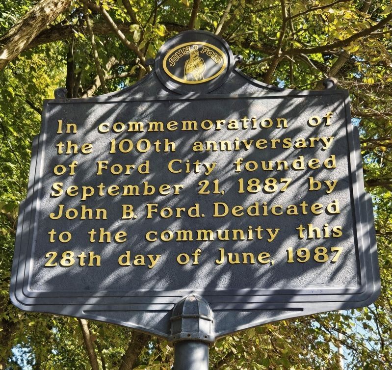 Ford City Anniversary Marker image. Click for full size.