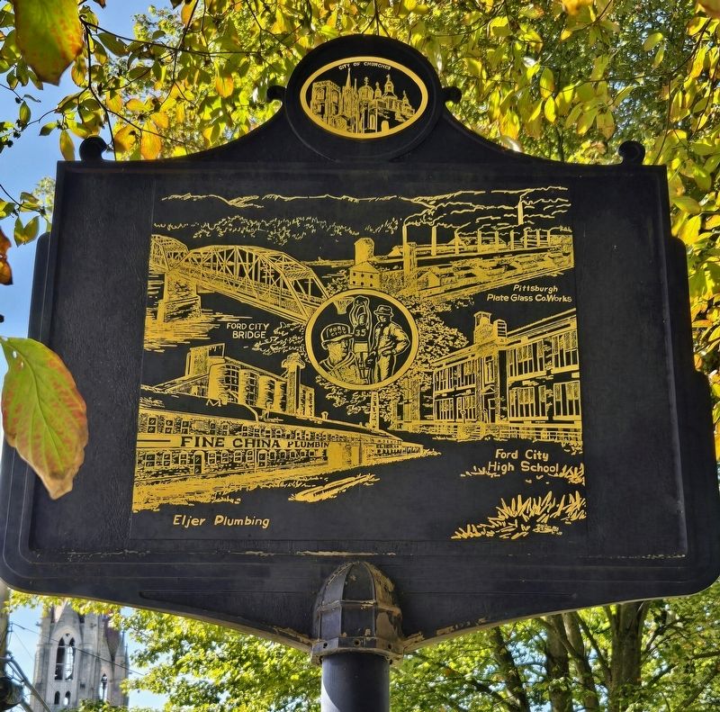 Ford City Anniversary Marker image. Click for full size.