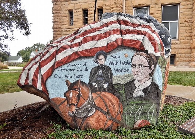 Fairfield Freedom Rock Veterans Memorial (<i>south side</i>) image. Click for full size.