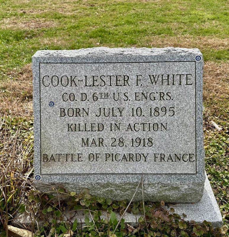 Lester F. White Memorial image. Click for full size.