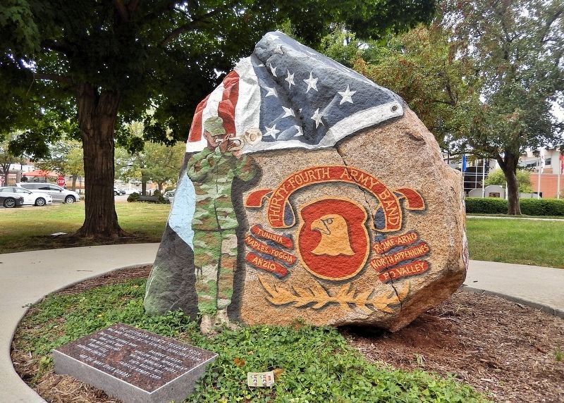 Fairfield Freedom Rock Veterans Memorial (<i>east side</i>) image. Click for full size.