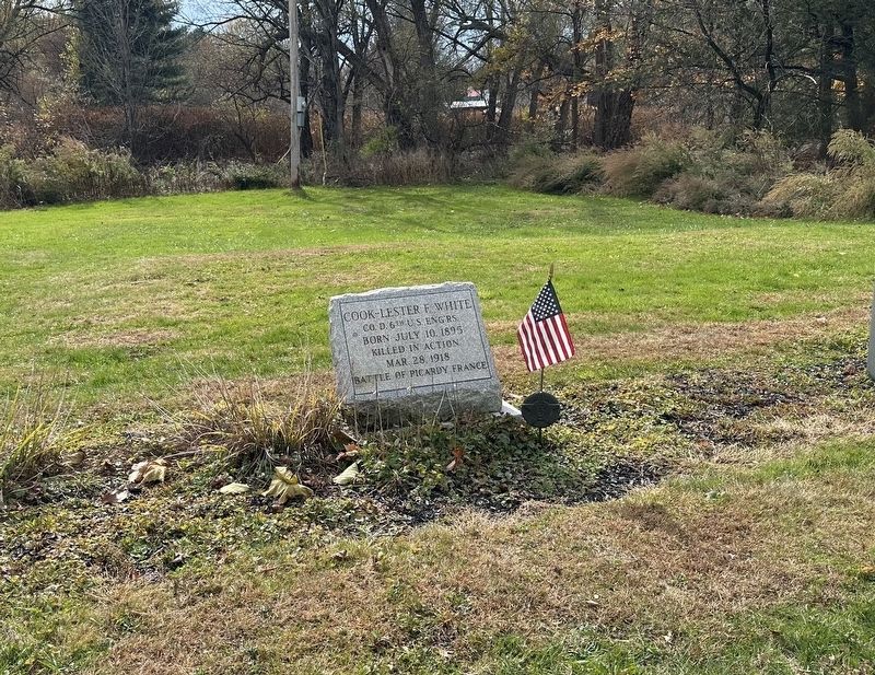 Lester F. White Memorial - wide view image. Click for full size.