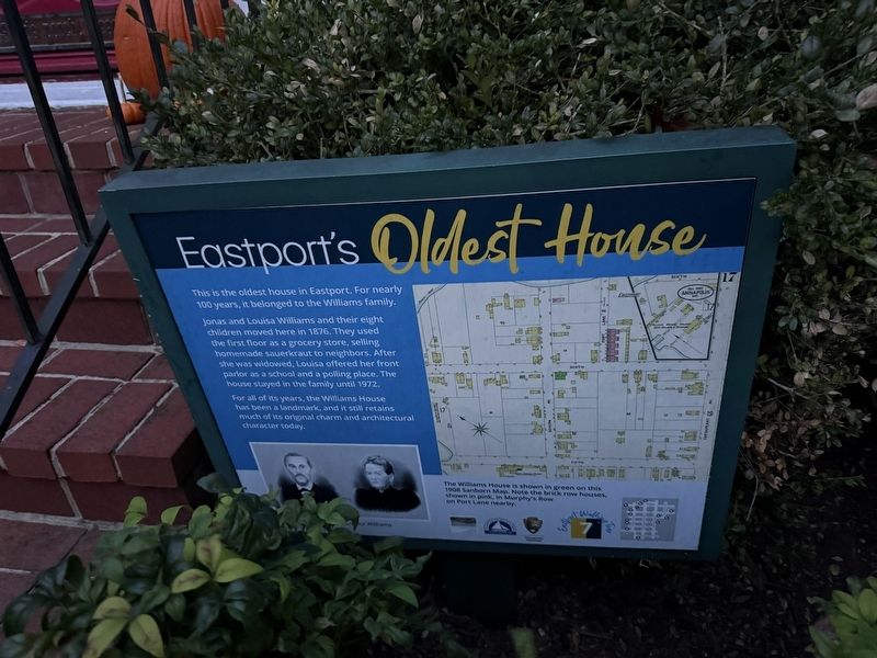 Eastport's Oldest House Marker image. Click for full size.