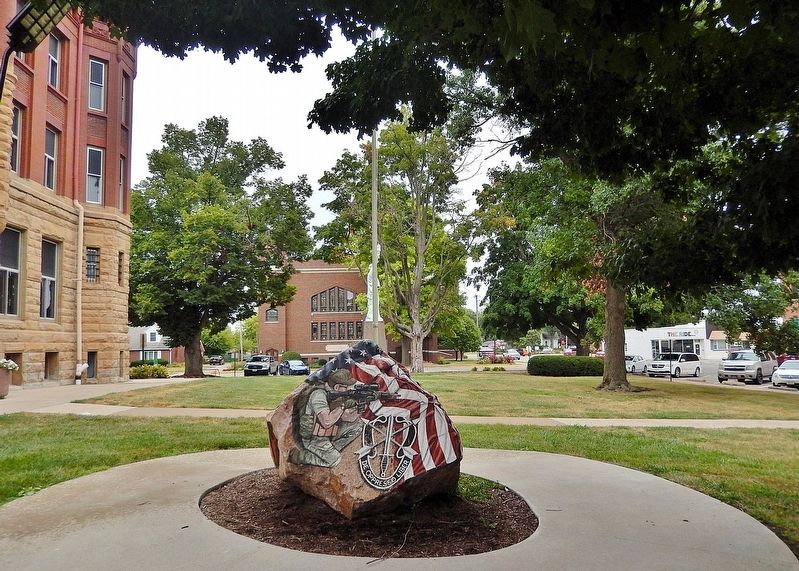Fairfield Freedom Rock Veterans Memorial image. Click for full size.