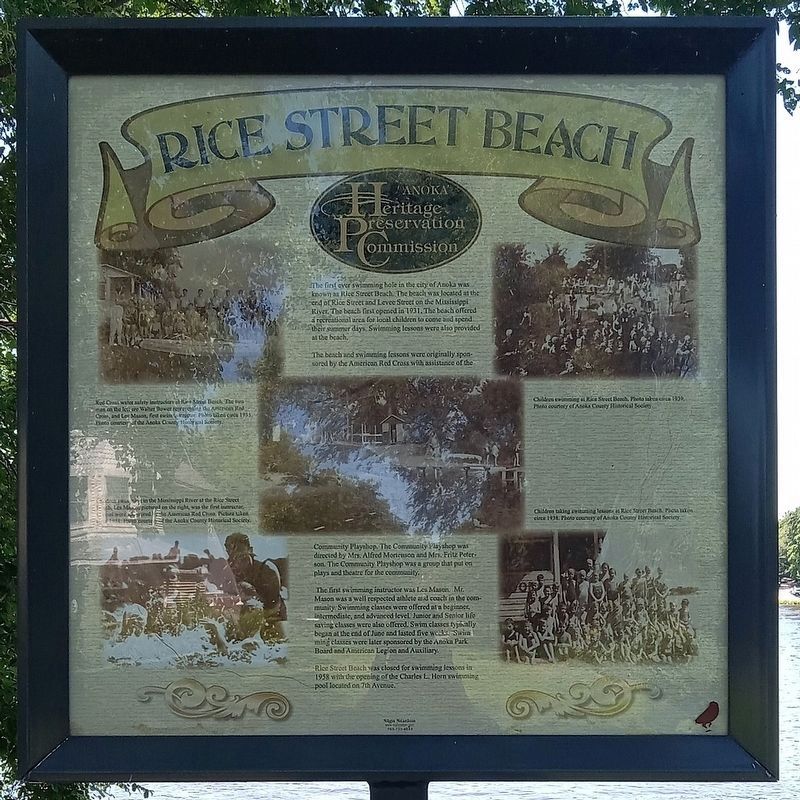 Rice Street Beach Marker image. Click for full size.