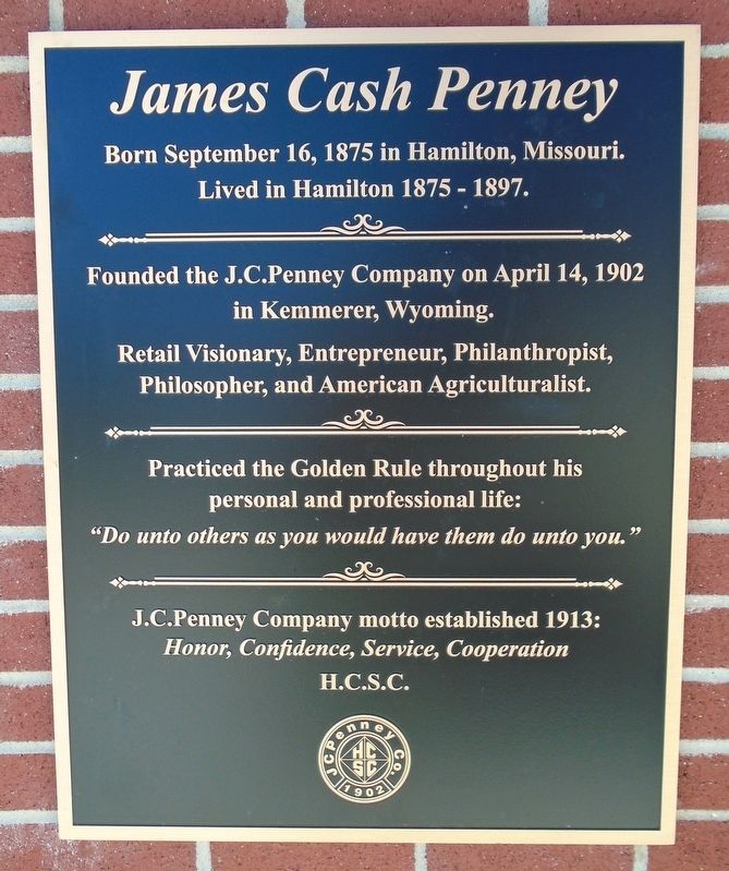 James Cash Penney Marker image. Click for full size.