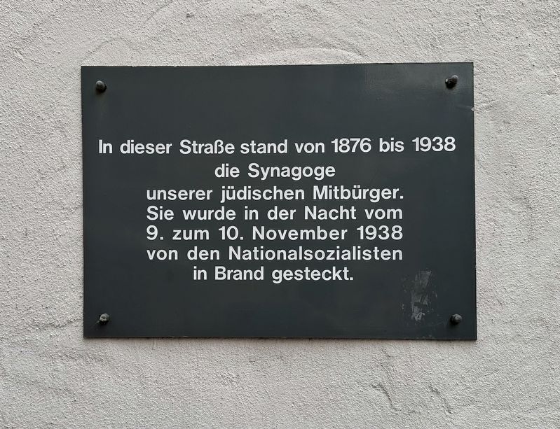 Bremen Synagoge / Bremen Synagogue Marker image. Click for full size.