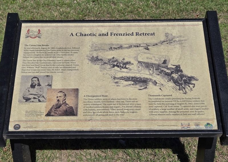A Chaotic and Frenzied Retreat Marker image. Click for full size.