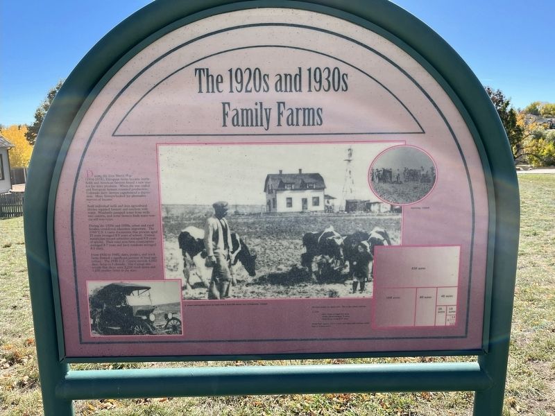 The 1920s and 1930s Family Farms Marker image. Click for full size.