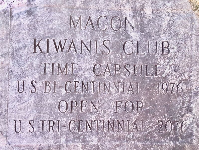 Macon Kiwanis U.S. Bi-Centennial Time Capsule Marker image. Click for full size.