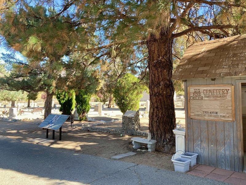 Big Pine Cemetery and Marker image. Click for full size.