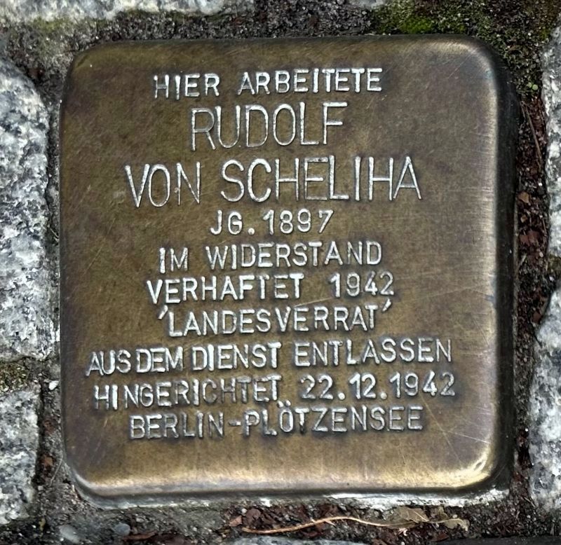 Rudolf von Scheliha stolperstein image. Click for full size.